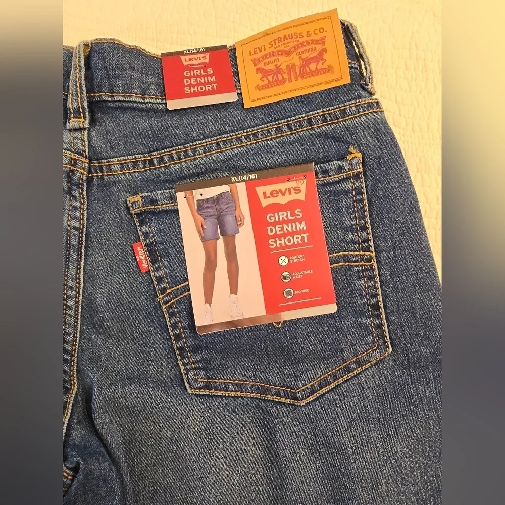 NWT Levis Girls Denim Jean Shorts